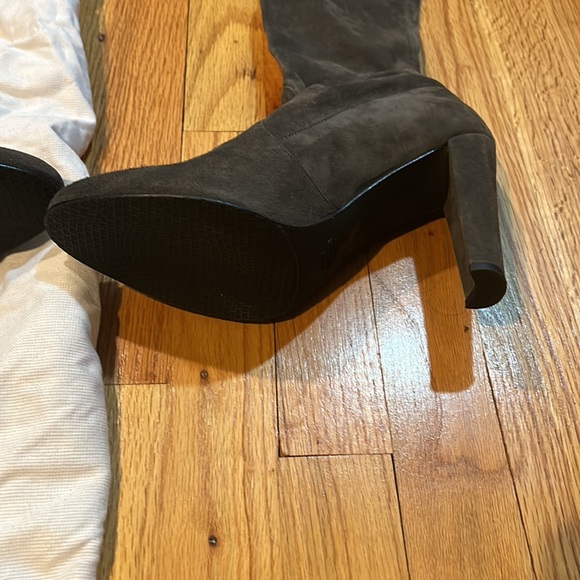 Stuart Weitzman Gray Highland Thigh High Boots 10m - Picture 6 of 7